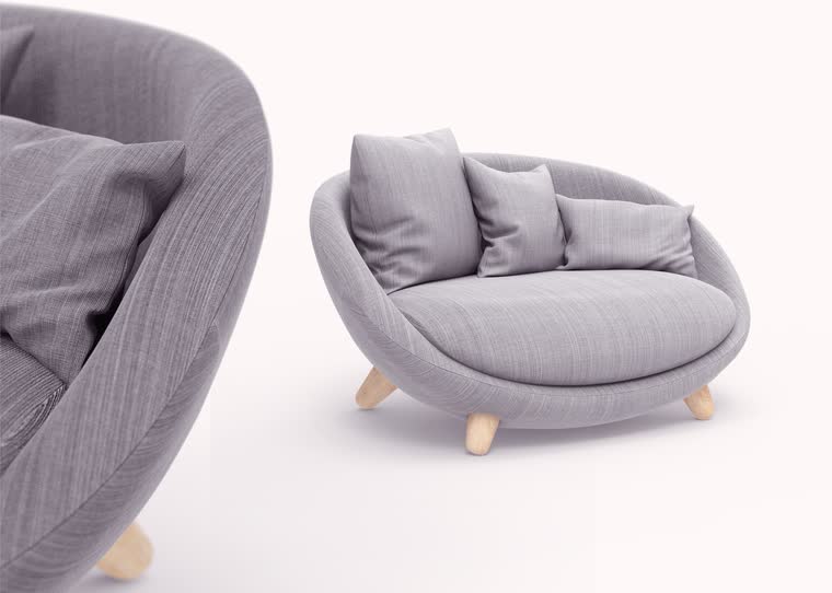 Round Lounge Sofa — furniture & interior