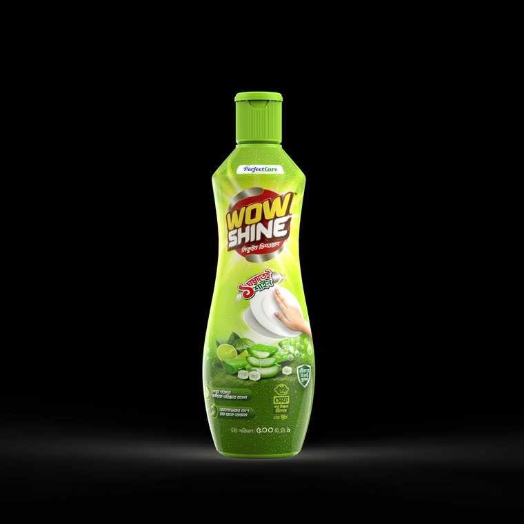 Wow Shine Liquid Dishwash — product & packaging for Wow Shine